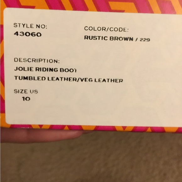 Tory Burch Jolie Riding Boots. Blk and brown available - Picture 6 of 6